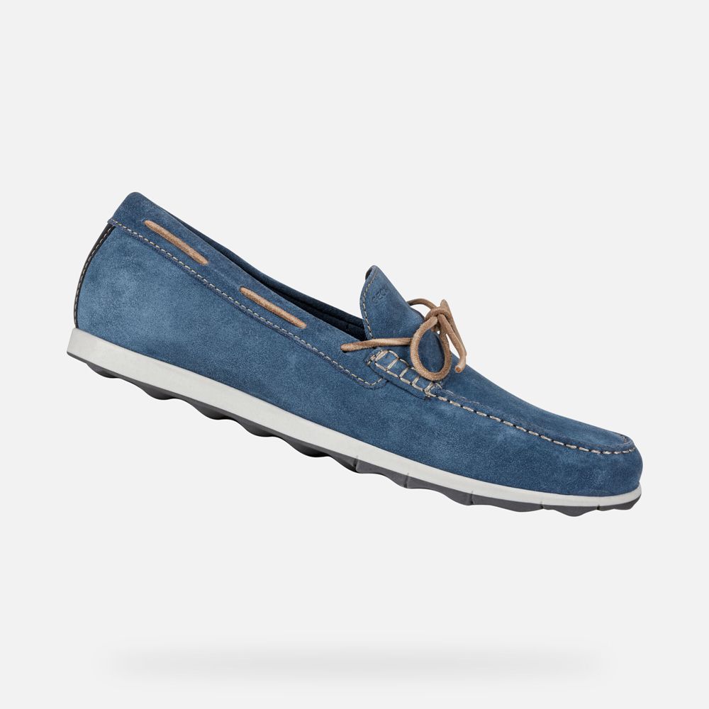 Geox Erkek Loafers Mavi - Calarossa - ZMU-127456